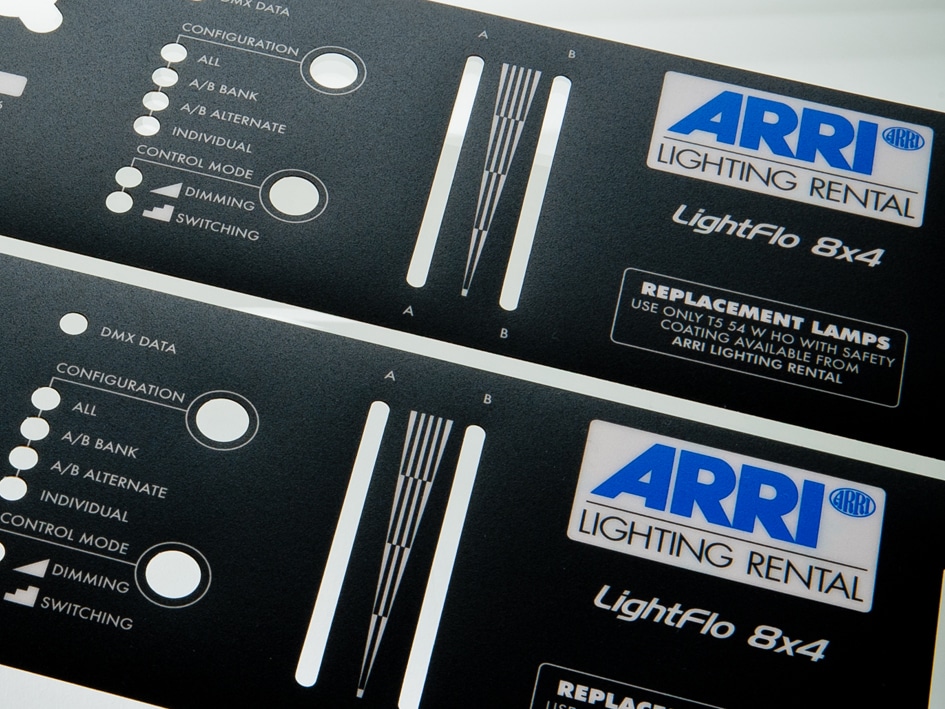 Custom screen printed graphic overlays