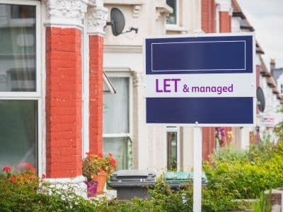 Estate,Agent,Sign,Displayed,Outside,A,Terraced,House,In,Harringay